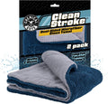 Chemical Guys Clean Stroke Dual-Sided Microfiber Glass Towels - 16 x 16 Premium Streak-Free Cloths for Cars, Trucks, SUVs - Scratch-Free, Lint-Free Detailing Towels for Clear Glass & Mirrors (2 Pack)