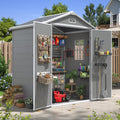 aoxun 6x4 ft outdoor storage shed, outdoor resin, main product view