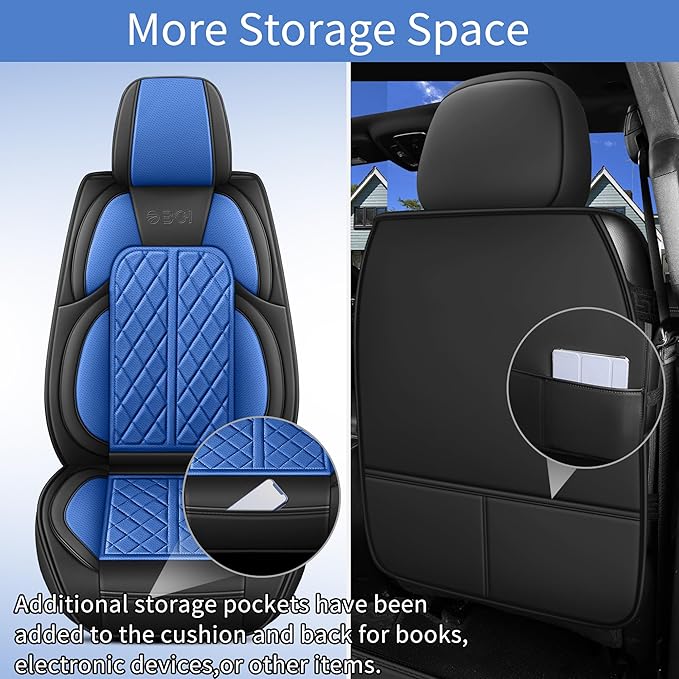 Car Seat Cover Custom Fit for Dodge Ram 1500 2500 3500 2002-2024 Faux Leather - Image 7
