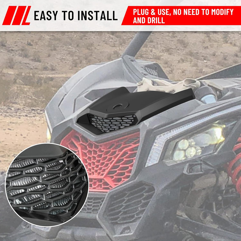 SAUTVS Turbo Hood for Can Am X3, Front Turbo Hood Scoop for Can-Am Maverick X3 XDS XRS Max Turbo R 2017-2026 Accessories (1PC, Replace #705014313)