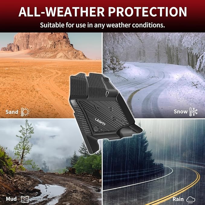 LASFIT Floor Mats for Ford F-150 2015-2025 | F150 Lightning 2022-2025 SuperCrew - Image 8
