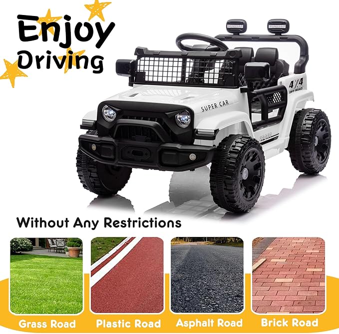 24V Ride on Toys with Parents Control, Ride on TruckCar with Four-Wheel - Image 5
