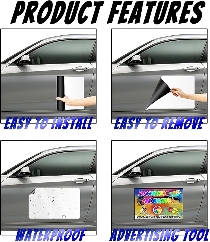 Custom Magnet Car Stickers, Personalised car Magnetic Signs - Image 5