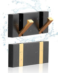 ，waterproof black gold wall hooks，foldable towel hooks for, main product view