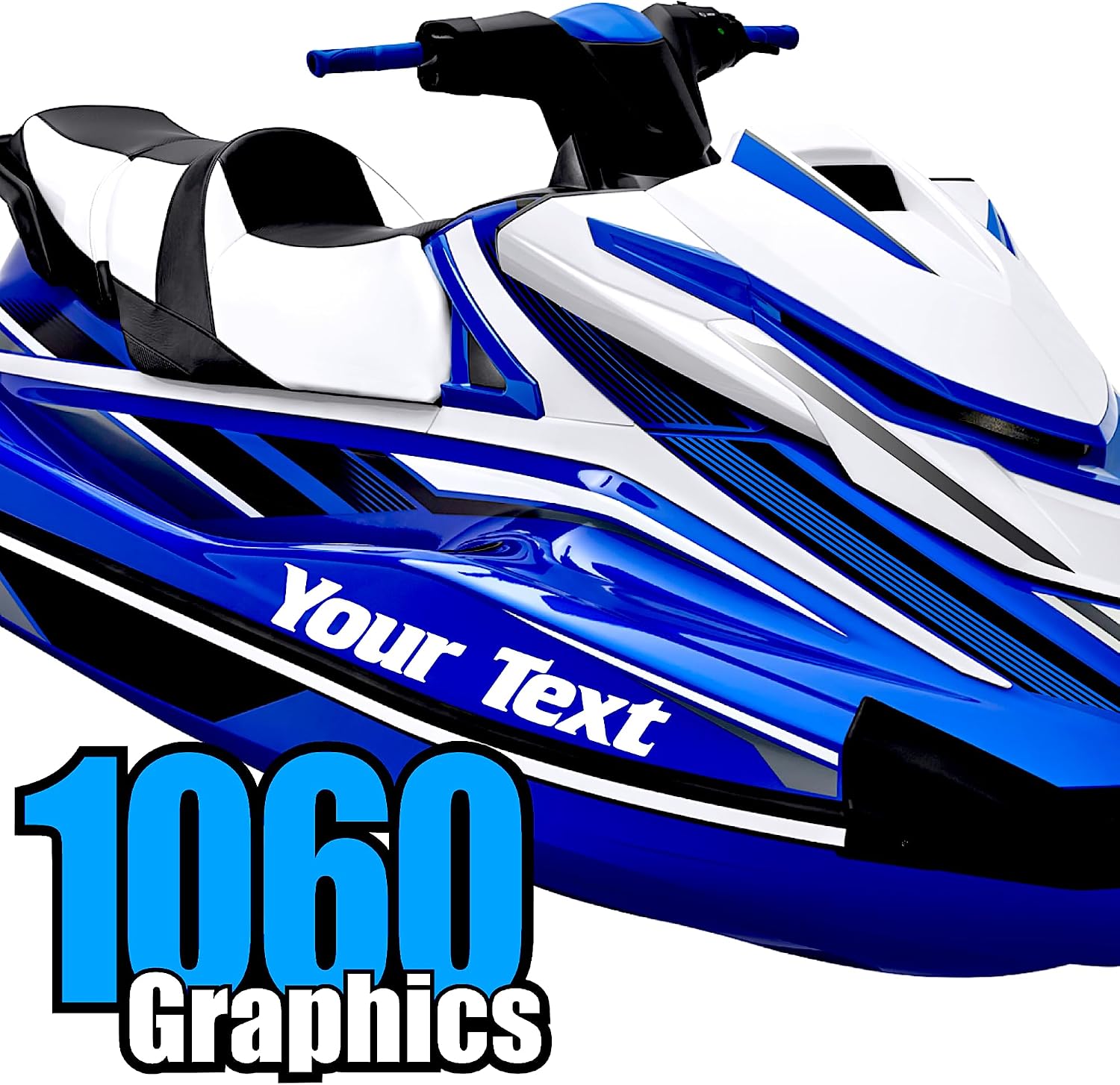 Custom Vinyl Boat Numbers & Letters (Two Decals)