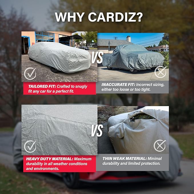 Supreme Full Car Cover – Semi Custom Fit Dustproof, UV Protection, Breathable & - Image 4