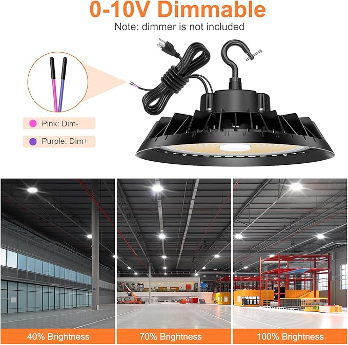 LED High Bay Lights, Super Bright 200W UFO High Bay LED Shop Lights, 30000LM - Image 5