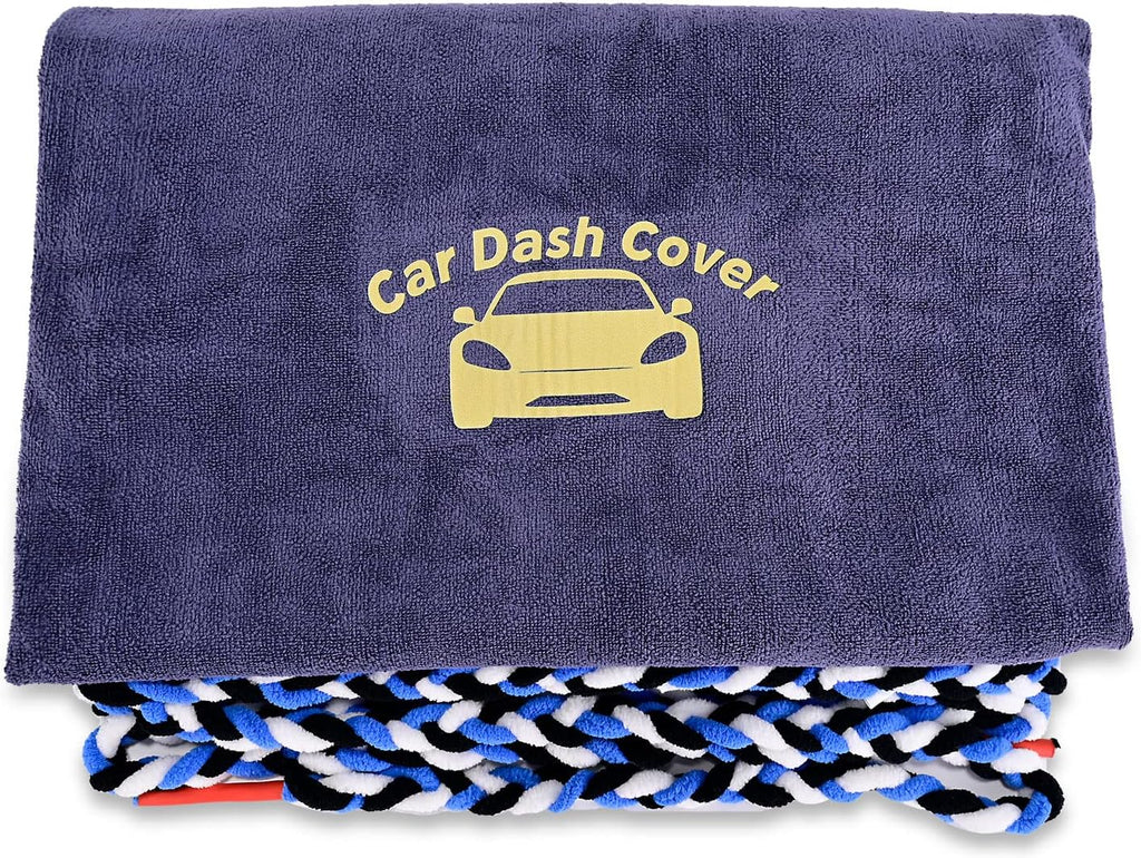 NEWISHTOOL Window Tinting Dash Protection, Super Absorbent Dash Towel Microfiber Towel and Strand Soak Rope Tool, Protective Control Water Shield for Windshield Film Install Scratch Free Tint Tools