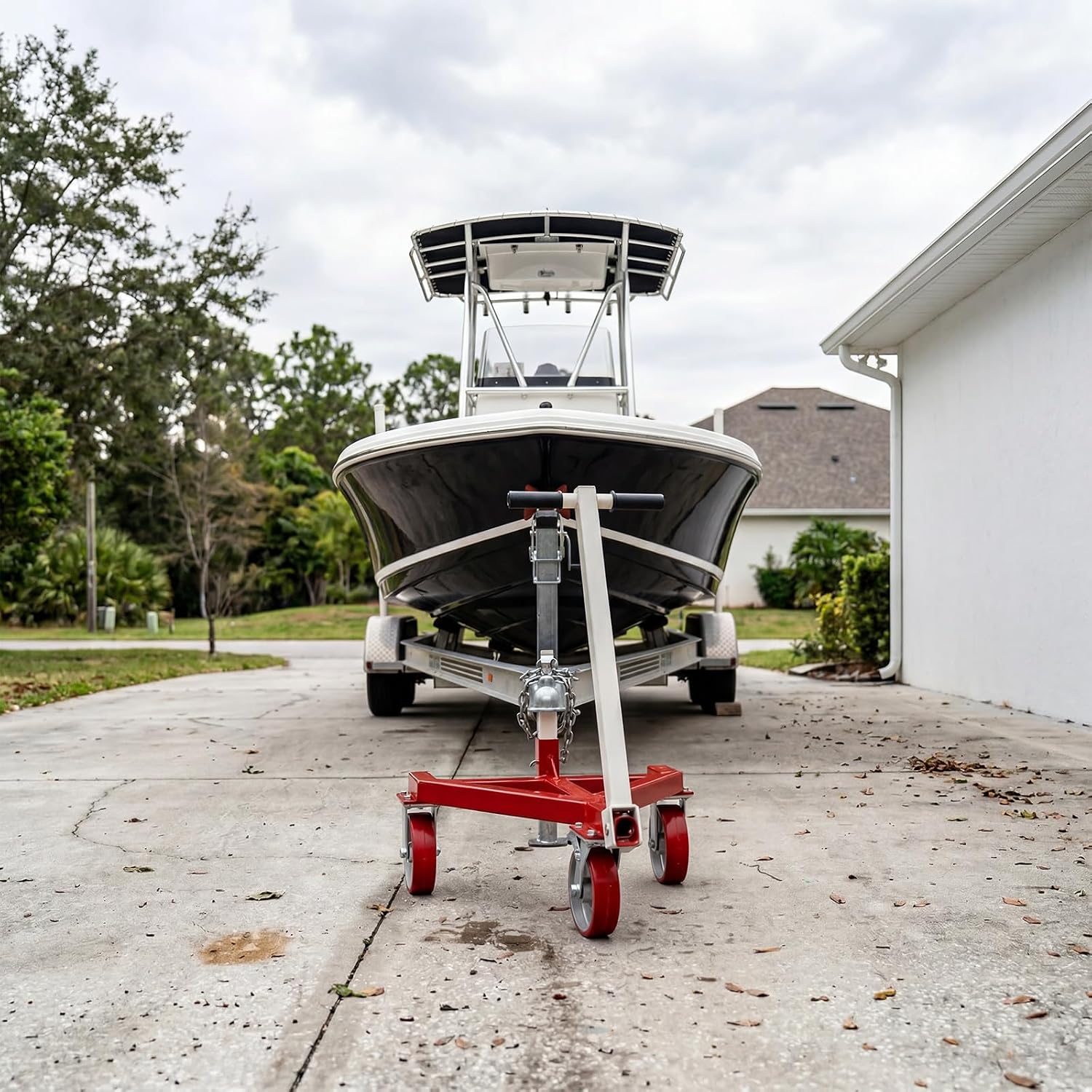 3500 LBS Trailer Dolly, Angle Adjustable Trailer Mover with 2 Inch Hitch Ball, Heavy Duty Trailer Tongue Jack for RV, Boat, Motorcycle, Jet Ski and Small Trailer