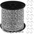 yaocom 100ft silver hanging jack chain with 10, main product view