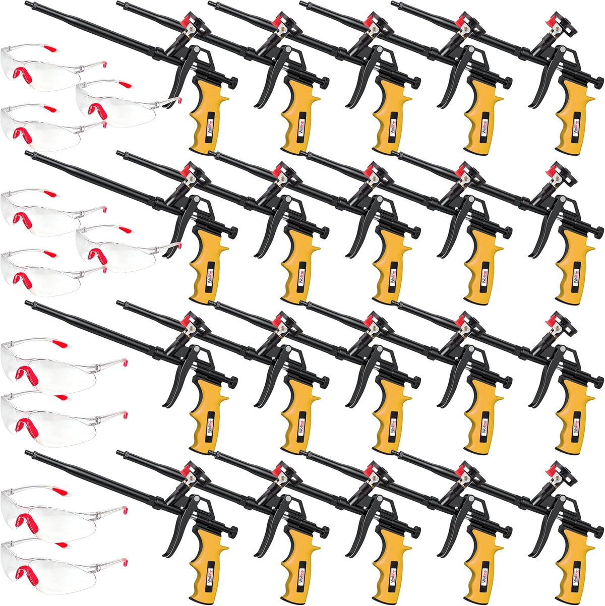 spray foam insulation gun,teflon-coated applicator, yellow, 20 pack, main product view