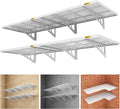 4Pack 2x3ft Adjustable Metal Garage Wall Shelving Heavy Duty Garage Storage
