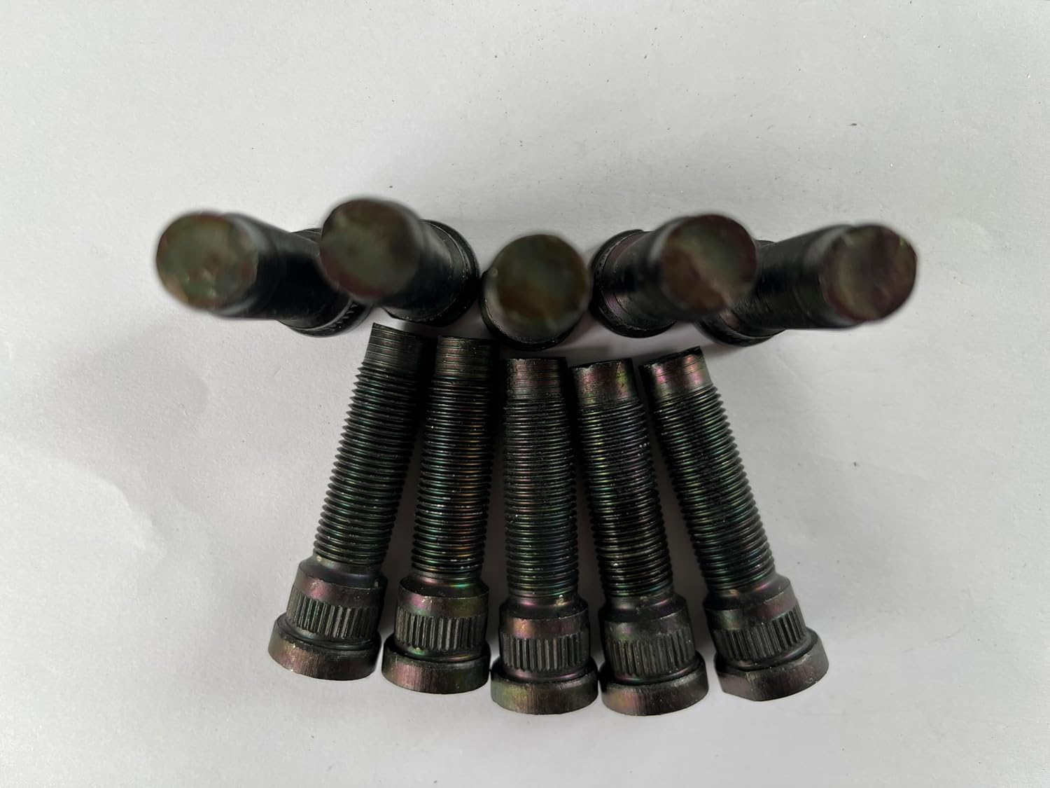 10PCS Grade 12.9 1/2-20 Serrated Wheel Stud 610-444 0.628 in. Knurl, 53mm Length Replacement for 2002-2010 Ford Explorer Mercury Mountaineer Rear