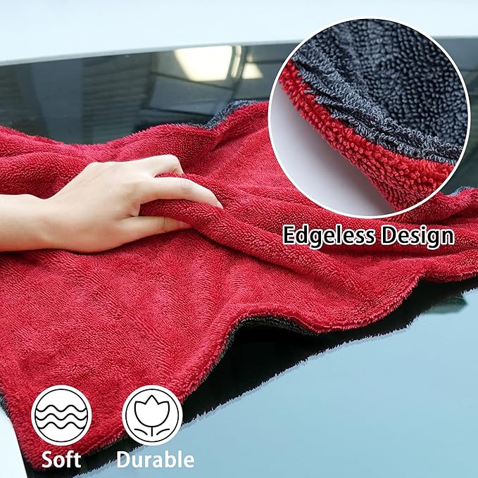 LIVOS 2 Pack Car Drying Towel, Premium Microfiber Towels - Image 4