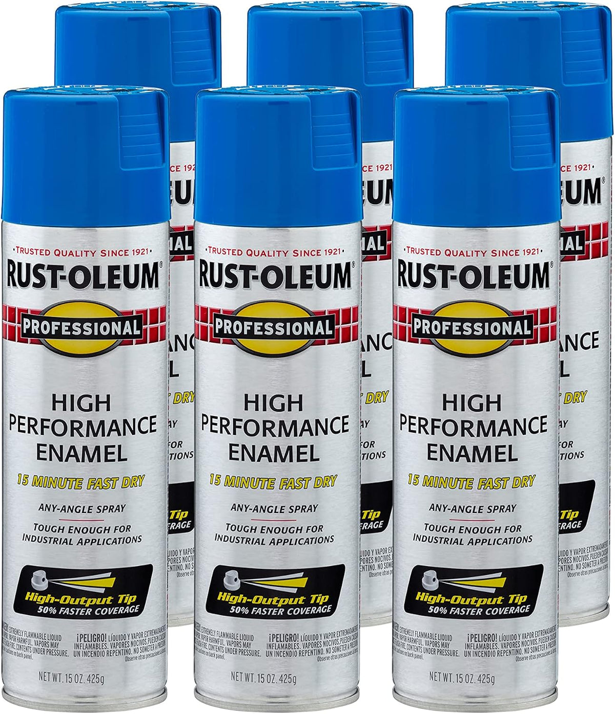 Rust-Oleum 7524838-6PK Professional High Performance Enamel Spray Paint