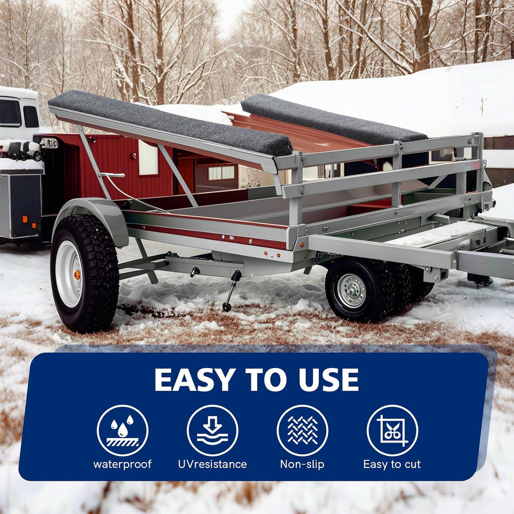 16in x 16ft Extra Large Boat Trailer Bunk Carpet - Marine Grade Padding for Boat Trailers Jet Ski Ramps Garages Docks Bunk Board Carpet