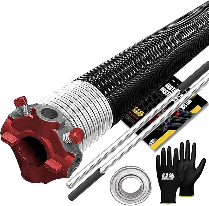 Garage Door Torsion Spring 218x1.75x33 Includes 1” Steel Bearing, Non-Slip by GASHardware