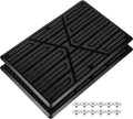 Homoyoyo 2pcs Heavy Duty Car Floor Mat Repair Patch Rubber Anti Slip Heel Protector Car Carpet Patch Kit – Universal Foot Pedal Cover Pad for Automotive Interior, Suv Truck Front Rear Seat Protection