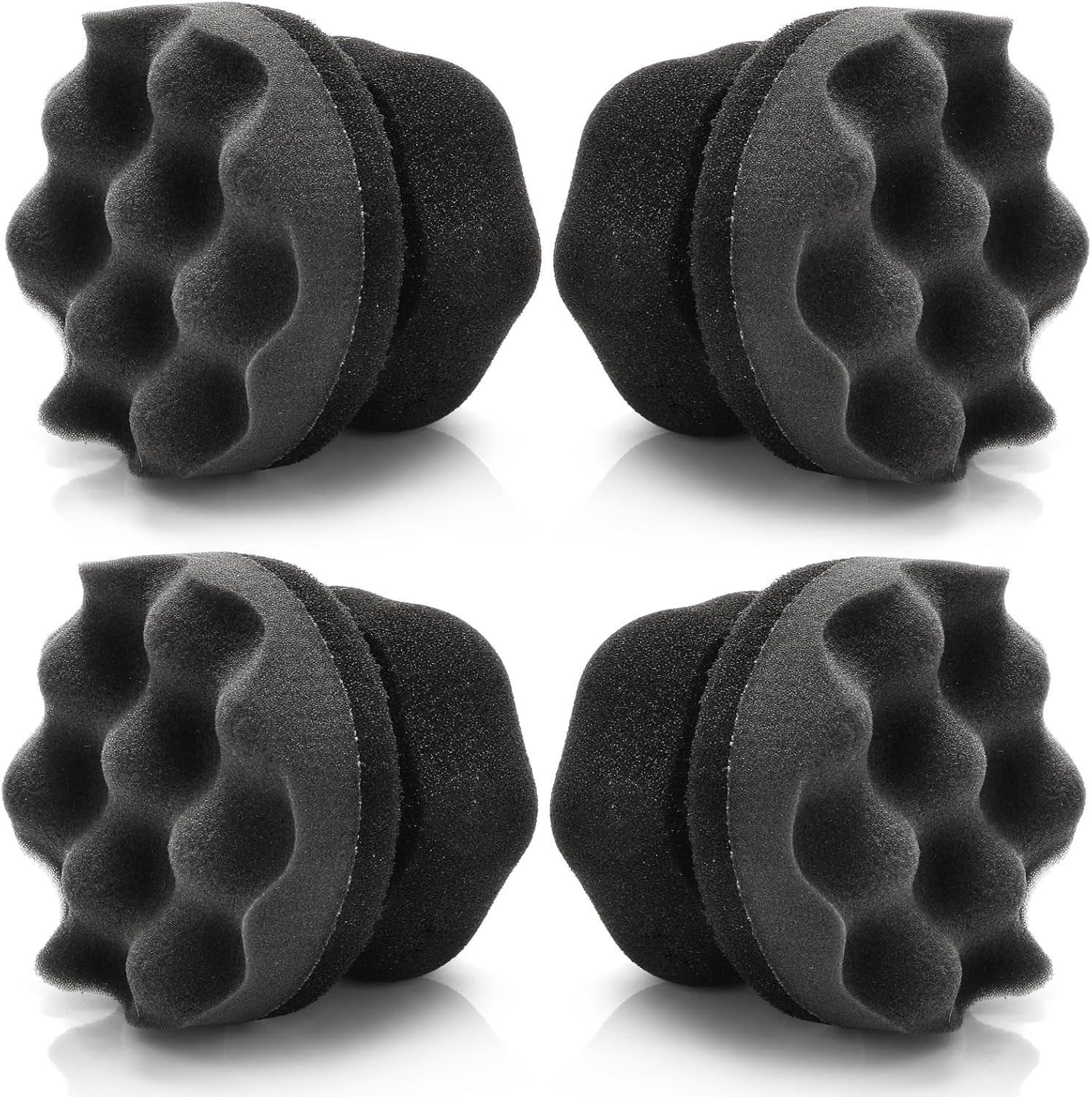 Yesland Tire Dressing Applicator, 4 Pack Tire Shine Applicator Dressing Pad - Hex Grip Design Car Cleaning Supplies - Durable & Reusable Tire Foam for Tire Detailing