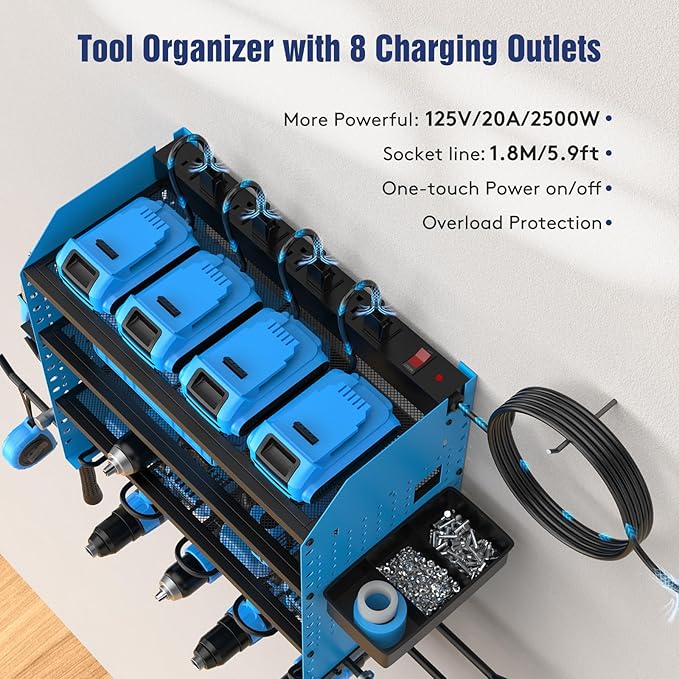 Heavy Duty Power Tool Organizer Wall Mount - Image 2