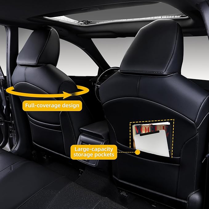 Custom Fit Camry Seat Covers for 2018-2024 Toyota Camry Hybrid LE, SE Full - Image 3
