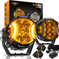 auxbeam v-ultra series 3 inch amber fog light, main product view