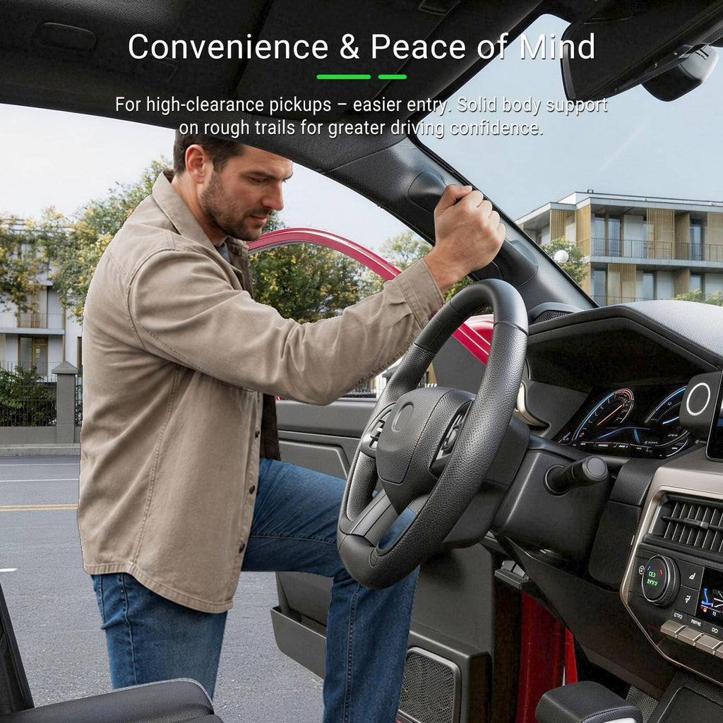 xipoqix Driver Side A-Pillar Grab Handle Compatible with 2024 2025 2026 Toyota Tacoma Interior Assist Handle Replacement for 2024 2025 2026 Toyota Tacoma Accessories