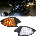 SAUTVS LED Side Mirror Lights for Spder F3, LED Side Mirror Accent Auxiliary Lights Kit with Yellow Turn Signals for Can-Am Spyder F3 F3-S 2013-2026 Accessories (2PCS)