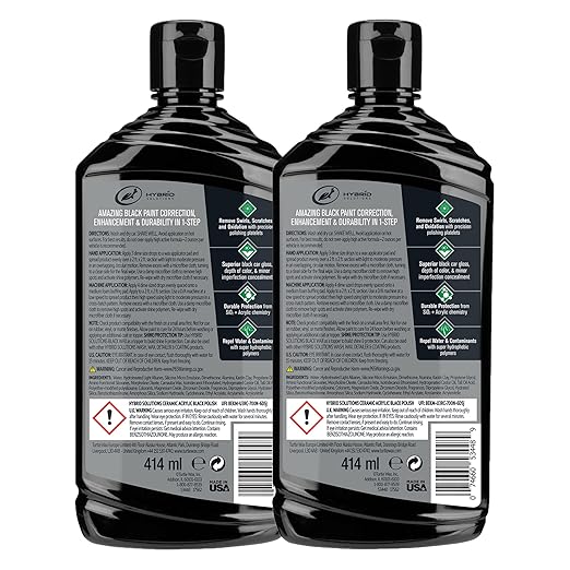 Turtle Wax 53894 Hybrid Solutions Ceramic Acrylic Black Polish and Wax - Image 2