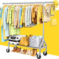 upgraded 100% stainless steel clothing rack load 760lbs, main product view
