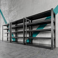 76" H x 60" W x 24" D 5-Tier Heavy Duty Garage Shelving Unit, 3000 LBS Capacity by Nexvrtau