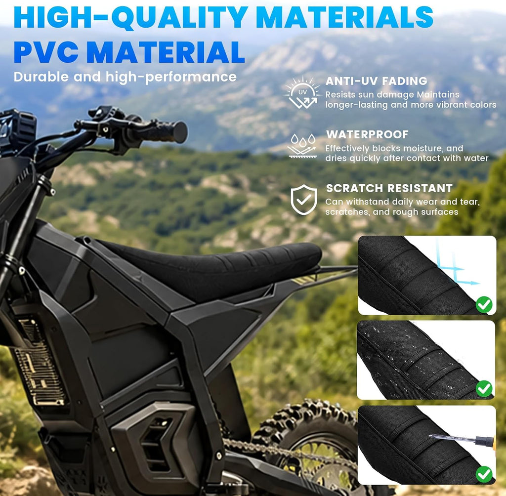Seat Cover for Yozma IN10, Motorcycle Seat Cushion Replacement Cover for Yozma IN10, Seat Cover for Ebike Accessories(Black)
