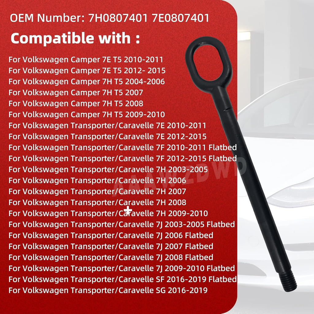 for VW Transporter Caravelle Tow Hook Compatible with VW T4 T5 Transporter Towing Hook Replacement#7H0807401 7E0807401