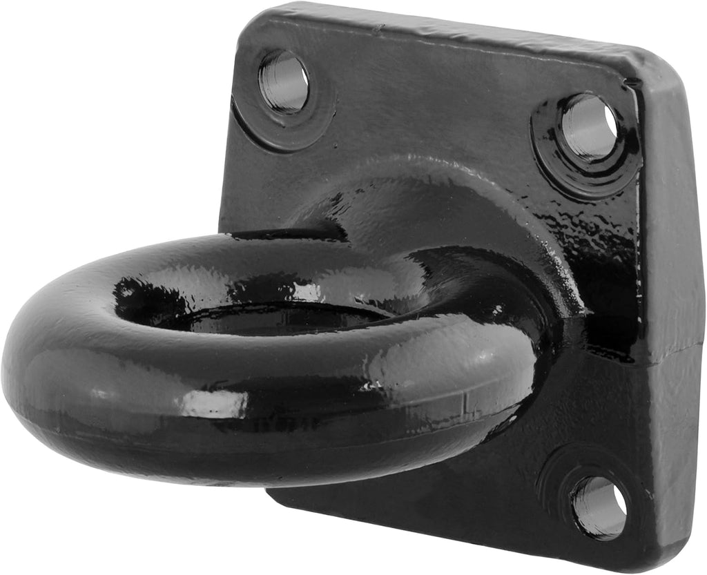 CURT 48560 Black Steel Pintle Hitch Lunette Ring, 3-Inch Inside Diameter, 60,000 lbs., 4-1/2-Inch Bolt Pattern