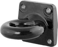 CURT 48560 Black Steel Pintle Hitch Lunette Ring, 3-Inch Inside Diameter, 60,000 lbs., 4-1/2-Inch Bolt Pattern