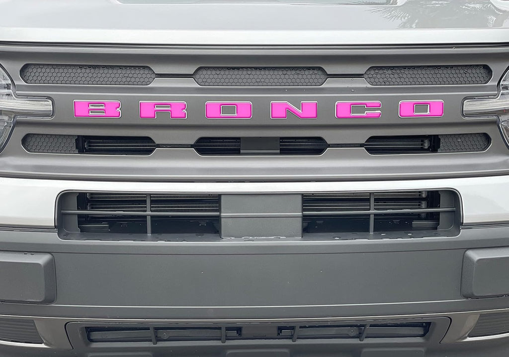 Grille Letter Overlays - Compatible with 2021-2026 Bronco Sport