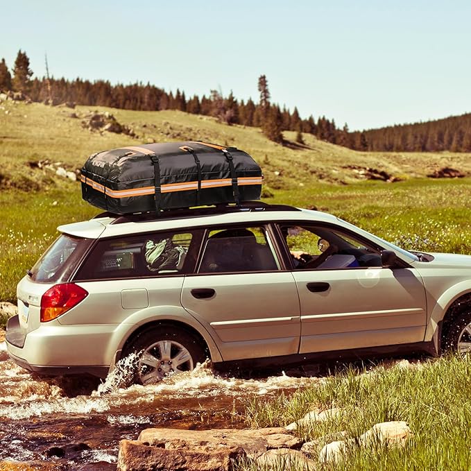 Kingfun Car Rooftop Cargo Carrier – Waterproof 20 Cubic Feet Car Roof Bag Fit - Image 8