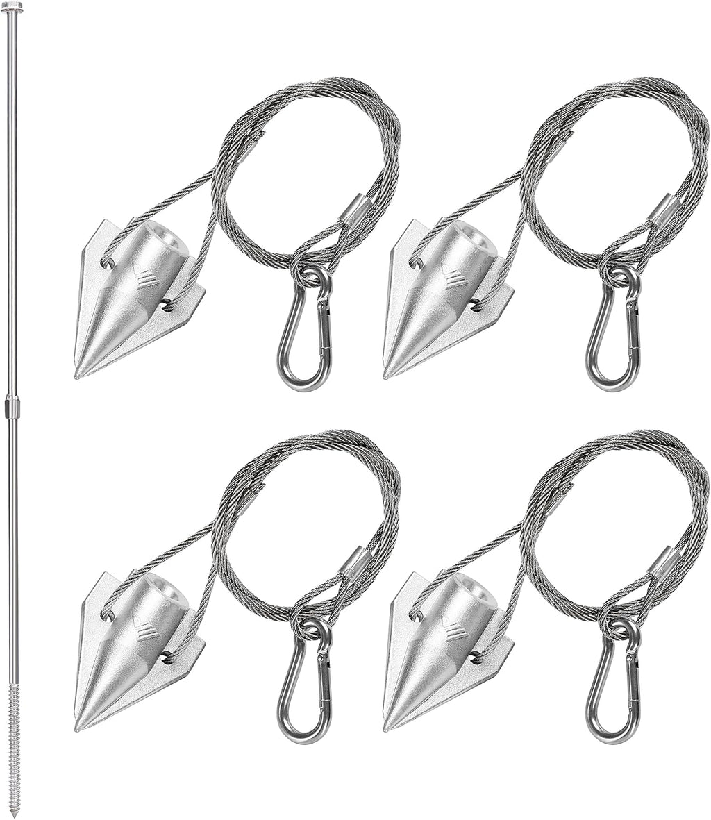 earth anchors 31" set of 4 with installation, main product view