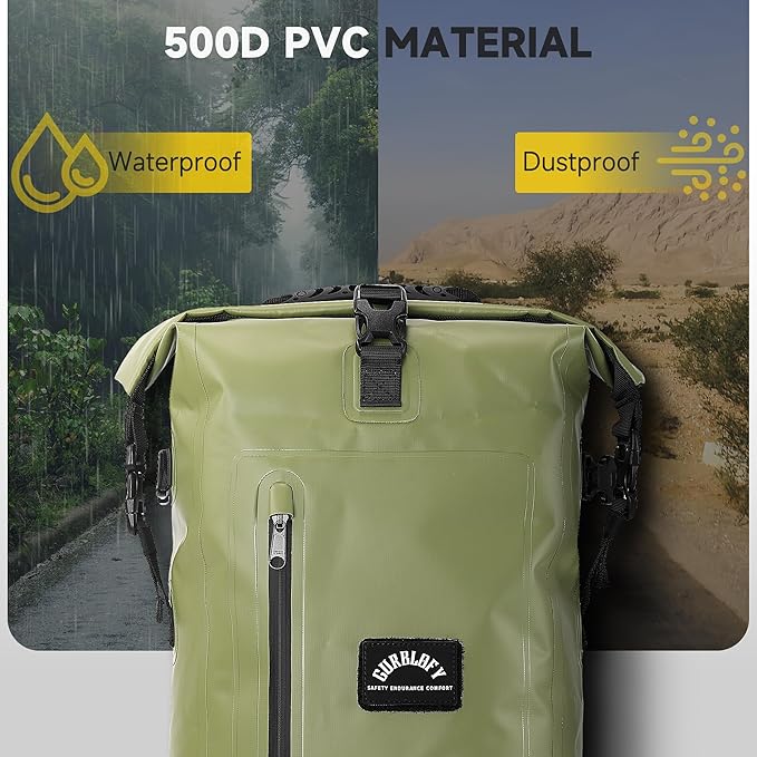 Motorcycle Saddle Bag, 15L Waterproof Motorcycle Tail Bag, 2 Size and 3 Color - Image 5