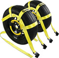 Tow Dolly Basket Straps with Flat Hook-2 Pack, Car Wheel Strap Tire Bonnet Net by Sumpluct