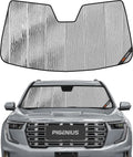 Pigenius Windshield Sunshade for GMC Acadia 2024-2026, Reversible Silver/Black