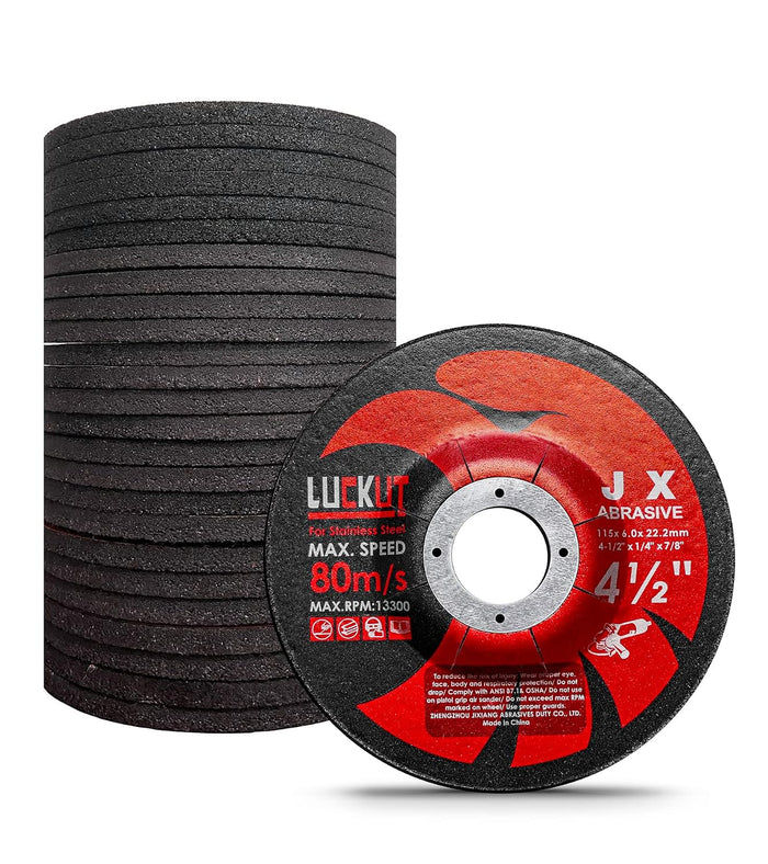 Grinding Wheels Grinding Discs 4-1/2'' x 1/4'' x 7/8'' Grinder Wheel Center Metal Aggressive Grinding for Angle Grinders-25 Pack