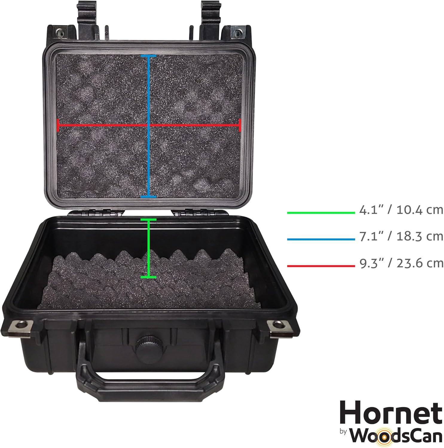 WoodsCan Hornet Gear Case 1200 (#CAS-1200) – IP 67 Rated Waterproof, Dustproof Storage and Shipping Case for Hornet Air Horn (#HNT-SP and #HNT-SP-HOL)