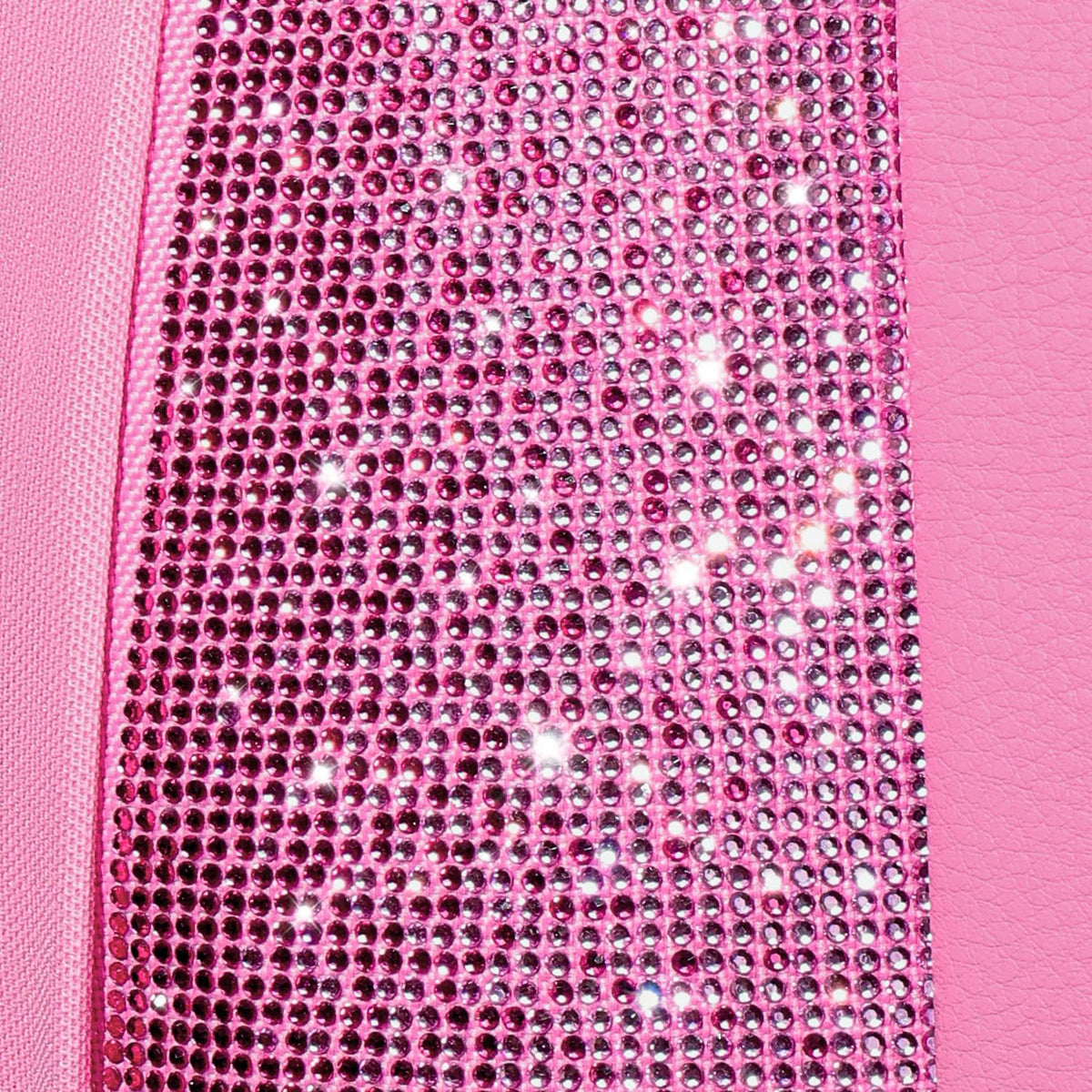 car pass bling diamond pink leather car seat on a desk or shelf