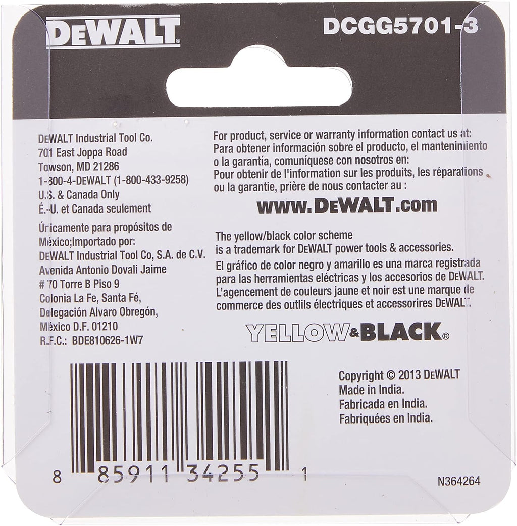 DEWALT Grease Gun Coupler, Heavy Duty, NPT, 1/8-Inch, 3-Pack (DCGG5701-3)