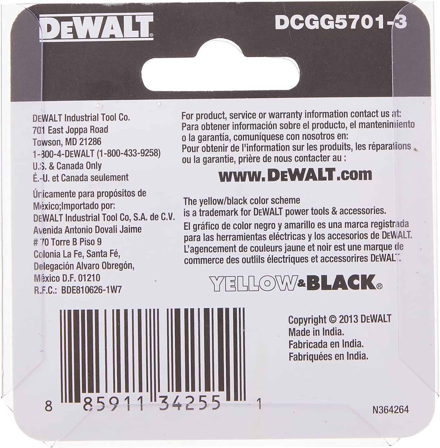 DEWALT Grease Gun Coupler, Heavy Duty, NPT, 1/8-Inch, 3-Pack (DCGG5701-3)
