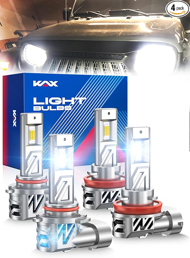 2025 10X Brightener 9005 9006 Led Bulbs Combo by KAX