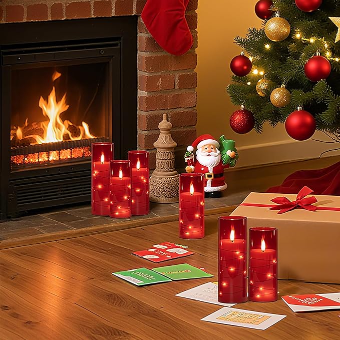 Raycare Flameless Candle with Remote Timer – 5 Flickering Acrylic Battery Ope...