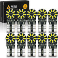 Alla Lighting 10x T10 168 194 LED Bulbs, 6000K White Super Bright 161 175 2825 W5W Bulb 3014 SMD 12V Replacement Bulbs for Trucks Cars License, Interior, Map, Dome, Trunk, Door Courtesy Lights Lamps