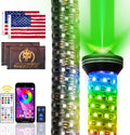 Weisen 2-in-1 2ft Fat Whip Light, Whipless LED Whip Light with Multifunction Switch, RF Remote & APP Control, Alien Lights with Chasing Turn Signal Brake Reverse Light Warning Light for UTV